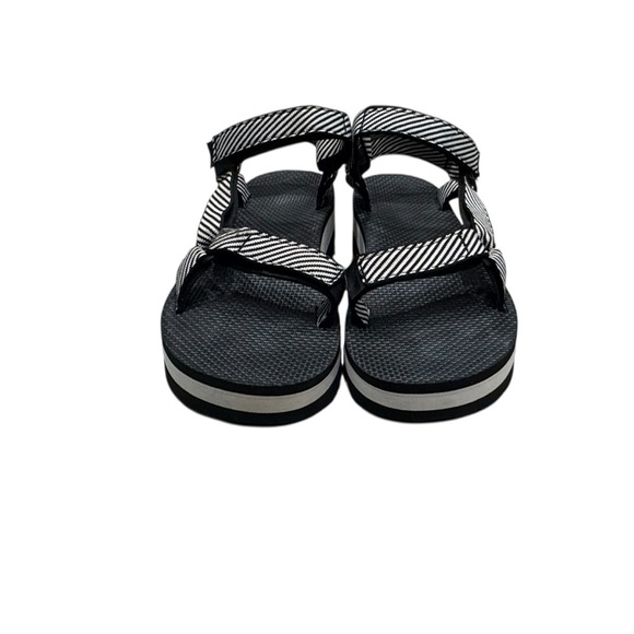 Women’s Teva Flatform Black & White Platform Ankle Strap Sandals: Size 10 - Picture 5 of 10